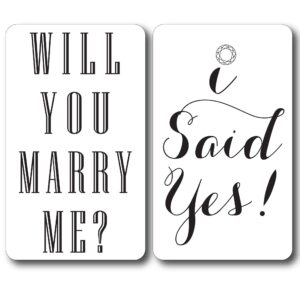 proposal wine labels will you marry me + i said yes set of 2 wine bottle labels peel and stick engagement ideas