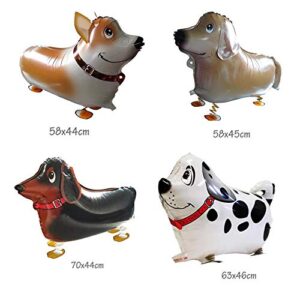 8 pcs Walking Animal Balloons Pet Dog Balloons Puppy Dogs Birthday Party Supplies Kids Balloons Animal Theme Birthday Party Decorations