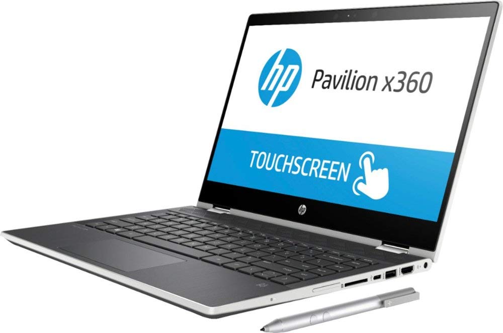Newest HP Pavilion x360 14" HD WLED Touchscreen 2-in-1 Convertible Laptop, Intel Core i3-8130U up to 3.4GHz, 8GB DDR4, 128GB SSD, 802.11ac, Bluetooth, USB-C, HDMI, HP Active Stylus Pen, Windows 10