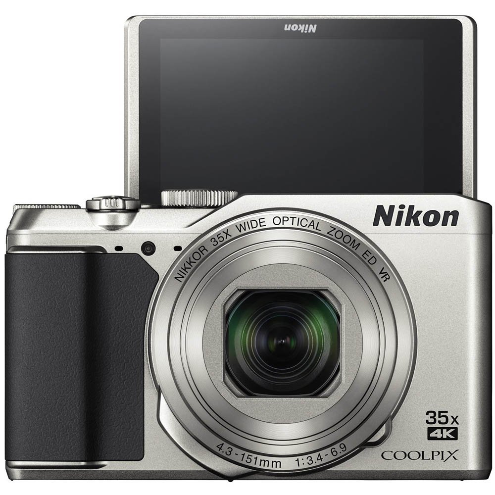 Nikon 26505B COOLPIX A900 20MP 4K WiFi Digital Camera w/ 35x Optical Zoom Silver + 16GB Deluxe Bundle - (Renewed)