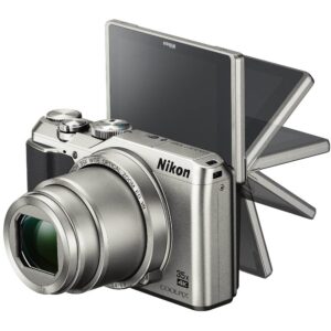 Nikon 26505B COOLPIX A900 20MP 4K WiFi Digital Camera w/ 35x Optical Zoom Silver + 16GB Deluxe Bundle - (Renewed)