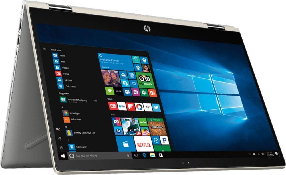 HP Pavilion x360 14" FHD WLED Touchscreen 2-in-1 Convertible Laptop, Intel Core i5-8250U up to 3.4GHz, 8GB DDR4, 128GB SSD, 802.11ac, Bluetooth, USB-C, Webcam, HDMI, Fingerprint Reader, Windows 10