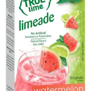 True Lime, Watermelon Limeade Drink Mix 10 packets (Pack of 4)