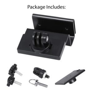 Wasserstein Gutter Mount Compatible with Ring, Arlo, Blink, Reolink Cams & Compatible Solar Panels (1 Pack, Black) (Not Compatible with Ring Super Solar Panel)