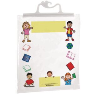 really good stuff hang-up clear plastic bags – store student materials, books, center activities – safely send home assignments – sturdy snap shut hanging plastic bags, 11”x13 3/4” (set of 12)