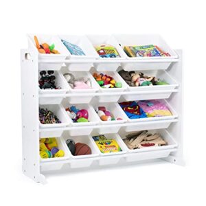 Humble Crew Extra-Large Toy Organizer, 16 Storage Bins, White/White