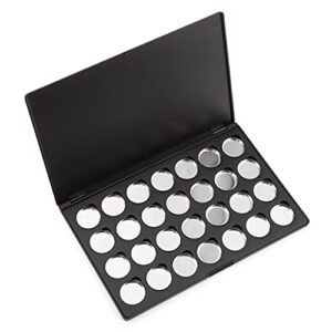 allwon empty magnetic eyeshadow makeup palette with 28pcs 26mm round metal pans