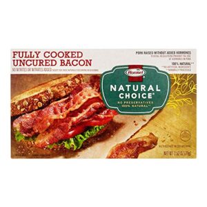 hormel natural choice fully cooked uncured bacon, 2.5 oz