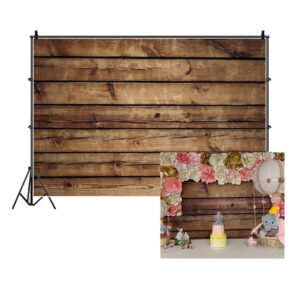 lfeey 10x8ft wood backdrops for photography grunge vintage worn wooden boards background seamless backdrop brown photo wall wrinkle free photography photo studio