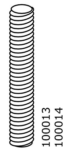 Spare Hardware Parts Bunk Bed Threaded Screw (Replacement for IKEA Part #100013/100014) (Pack of 4)