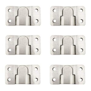 Sipery 12Pcs Universal Sectional Sofa Interlocking Furniture Connector, Stainless Steel Sectional Sofa Connector Brackets 2.1" Length