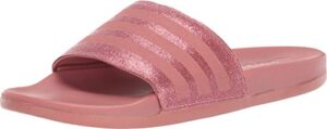 adidas women's adilette comfort slides, raw pink/raw pink/raw pink, 9