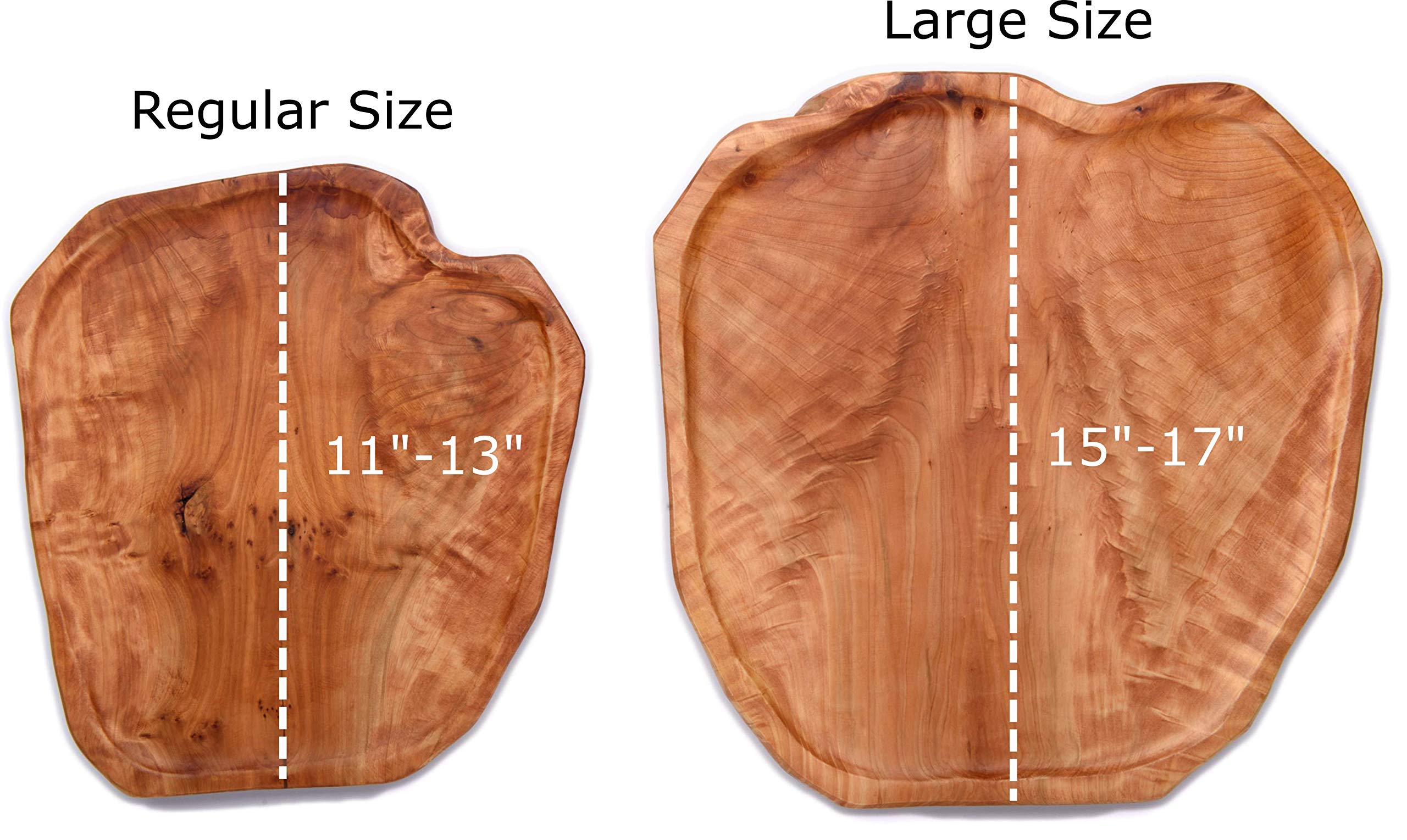 Driini Premium Handmade Root Wood Lazy Susan Turntable (16'') - Large Rustic Wooden Serving Platter Cheese Board - Oversized Charcuterie Tray, Perfect for Your Dinner Table or Countertop