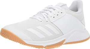 adidas women's crazyflight team volleyball shoe, white/white/gum, 12 m us