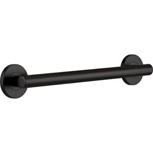 delta faucet 41818-bl contemporary concealed screw ada-compliant decorative grab bar, 18", matte black, 18 in