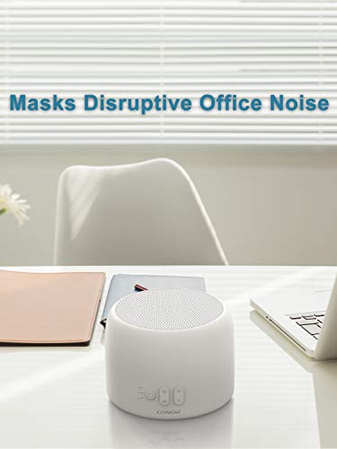 White Noise Machine, Conor High Fidelity Sound Machine for Sleeping, Baby, Office Privacy - with 24 Unique Fan & White Noise Sounds, Sleep Timer, 2 USB Charge Port