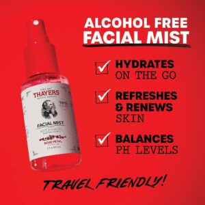 THAYERS Alcohol-Free Rose Petal Witch Hazel Facial Mist Toner - 3oz