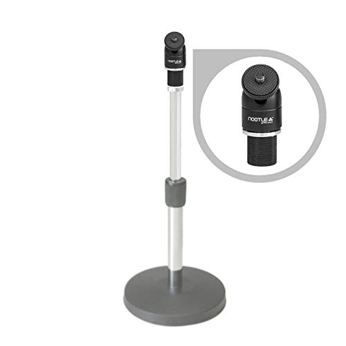 GRIFITI NOOTLE MUSIC MIC STAND ADAPTOR 5/8” 27 FEMALE TO 1/4” 20 MALE AND MINI BALL HEAD FOR CAMERAS, PHONE AND TABLET MOUNTS