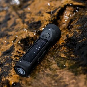 HYBRIDLIGHT Journey 300 Solar LED Waterproof Flashlight with USB Phone Charger, Black