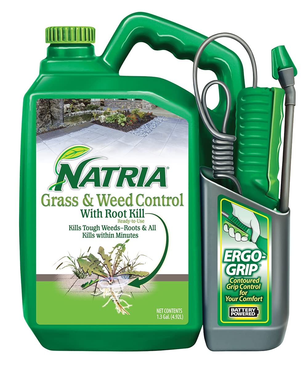 Natria Grass and Weed Control with Root Kill, Ready-to-Use, 1.3 Gal