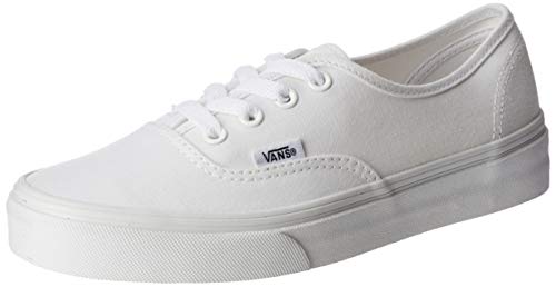 Vans 0EE3WOO: Authentic True White UNISEX Skateboard Sneakers, 10 Women/8.5 Men