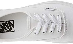 Vans 0EE3WOO: Authentic True White UNISEX Skateboard Sneakers, 10 Women/8.5 Men