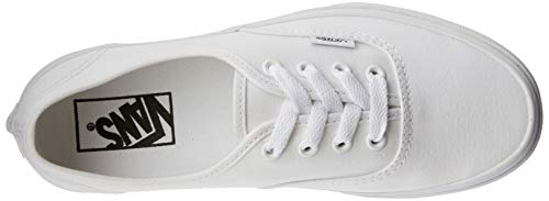 Vans 0EE3WOO: Authentic True White UNISEX Skateboard Sneakers, 10 Women/8.5 Men