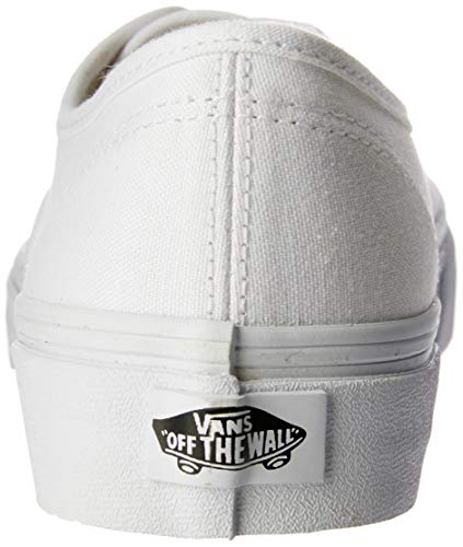 Vans 0EE3WOO: Authentic True White UNISEX Skateboard Sneakers, 10 Women/8.5 Men