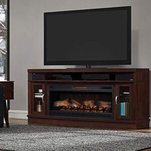 ClassicFlame Deerfield Freestanding Cabinet & 42" Linear Firebox - Antique Brown Cherry, 42MMS90151-PC84 & 42II042FGT