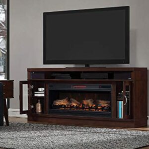 ClassicFlame Deerfield Freestanding Cabinet & 42" Linear Firebox - Antique Brown Cherry, 42MMS90151-PC84 & 42II042FGT