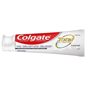 Colgate Total Toothpaste, Clean Mint, 9.6 Ounce (2-Pack)