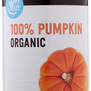 Amazon Brand - Happy Belly Organic 100% Pumpkin, Canned, 15 ounce (Pack of 1)