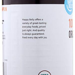 Amazon Brand - Happy Belly Organic 100% Pumpkin, Canned, 15 ounce (Pack of 1)