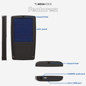 King James Version (KJV) Audio Bible Narrated by Paul MIMS on The Envoy 2S Handheld Solar Player by MegaVoice