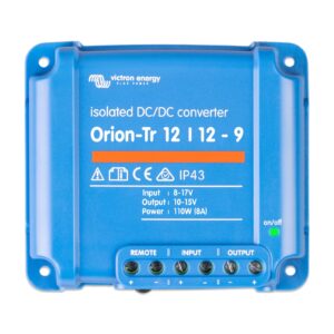 victron energy orion-tr ip43 12/12-volt 9 amp 110-watt isolated dc-dc converter