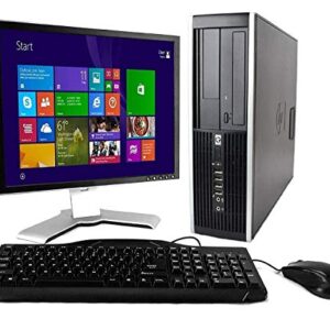 HP Desktop Computer Package with 19in Monitor(Brands May Vary) (Core I5 Upto 3.4GHz,4GB,250GB,WiFi,VGA,DP,DVD,Windows 10-Multi Language-English/Spanish/French) (CI5)(Renewed)