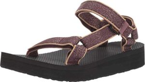 teva women's midform universal sandal, vineyard wine constellation, 7