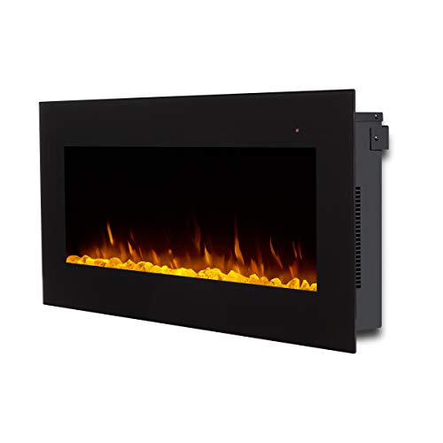 Real Flame Corretto Electric Fireplace, 40", Black