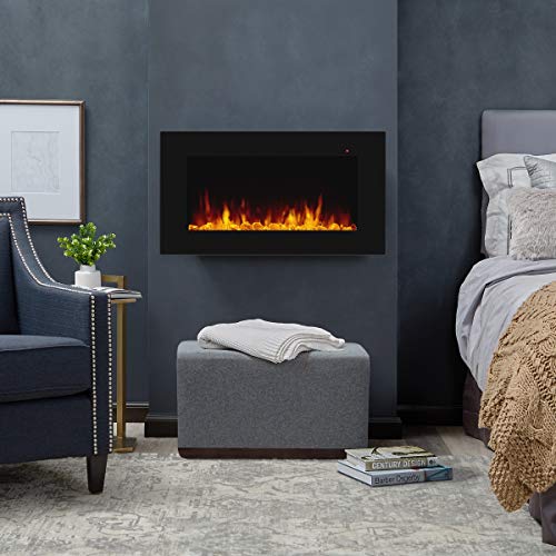 Real Flame Corretto Electric Fireplace, 40", Black