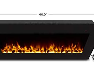 Real Flame Corretto Electric Fireplace, 40", Black