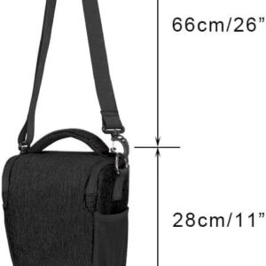 CADeN DSLR/SLR Camera Shoulder Bag Case with Adjustable Shoulder Strap, Compatible for Nikon, Canon, Sony Mirrorless Cameras Waterproof (Large)