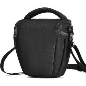 caden dslr/slr camera shoulder bag case with adjustable shoulder strap, compatible for nikon, canon, sony mirrorless cameras waterproof (large)