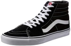 vans sk8-hi unisex casual high-top skate shoes black/white