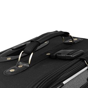 U.S. Traveler New Yorker Lightweight Softside Expandable Travel Rolling Luggage, Gray, 4-Piece Set (15/21/25/29)