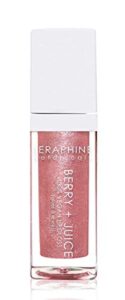 seraphine botanicals berry + juice - 100% vegan lip gel tinted gloss 0.20 fl oz (rose currant)