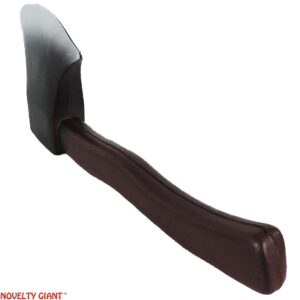 12" High Density Foam Hand Axe Viking Barbarian Theater Prop Brown