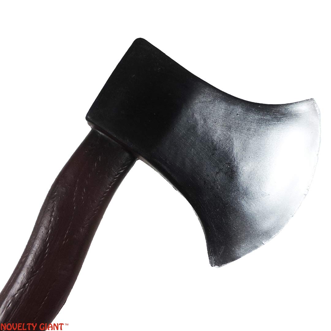 12" High Density Foam Hand Axe Viking Barbarian Theater Prop Brown