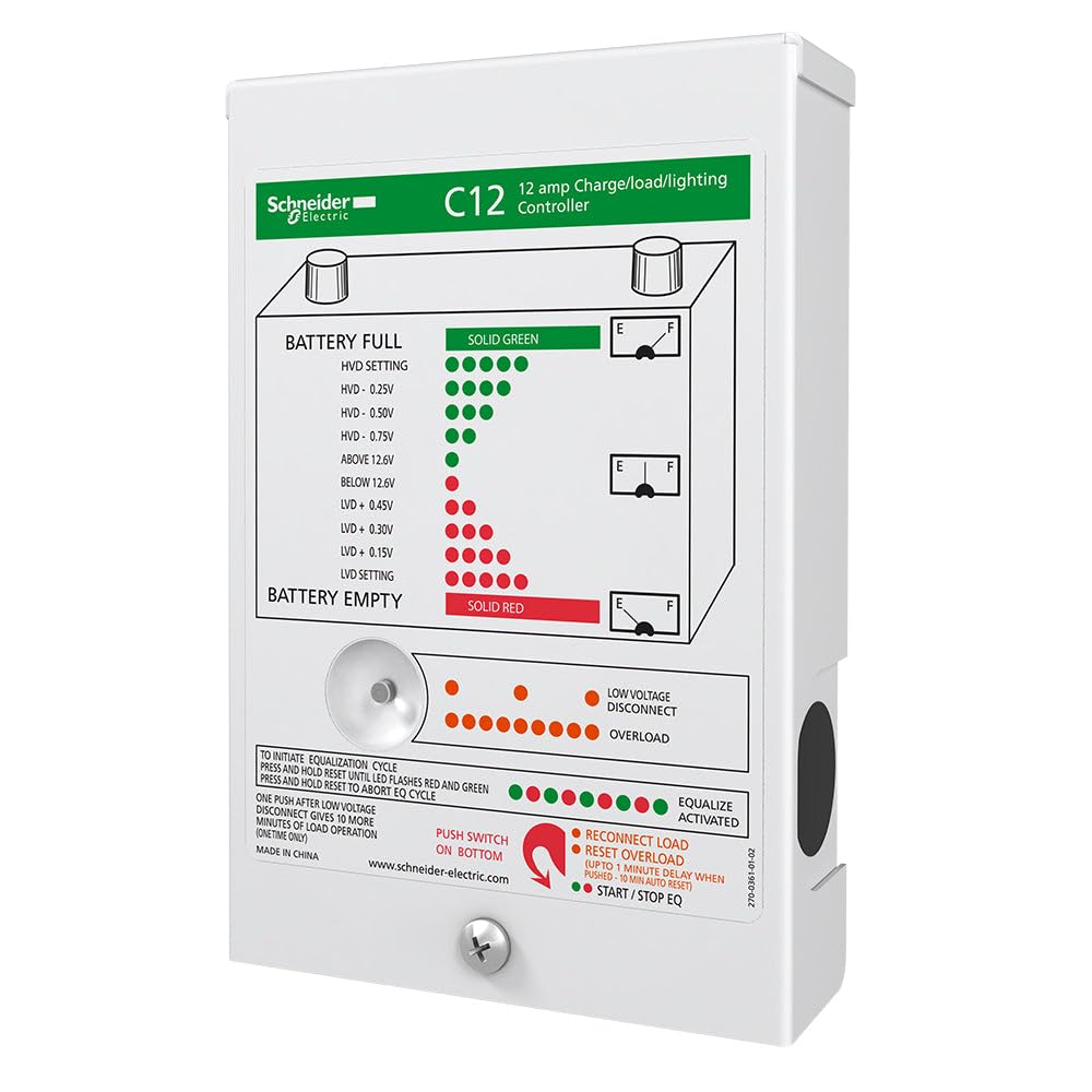 Xantrex C-Series Solar Charge Controller - 12 Amps, C12