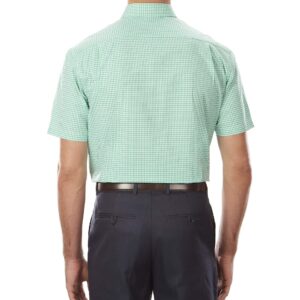 Tommy Hilfiger Men's Short Sleeve Button-Down Shirt, Cactus, 16.5" Neck