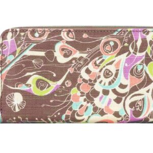 Sakroots Artist Circle Large Wallet, Slate Songbird